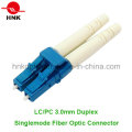 LC PC 3.0mm Duplex Singlemode Conector de fibra óptica